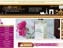 Tablet Screenshot of ambiance-champs-elysees.com